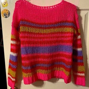 Multi colored sweater.